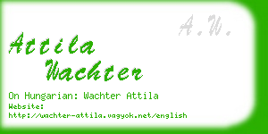 attila wachter business card